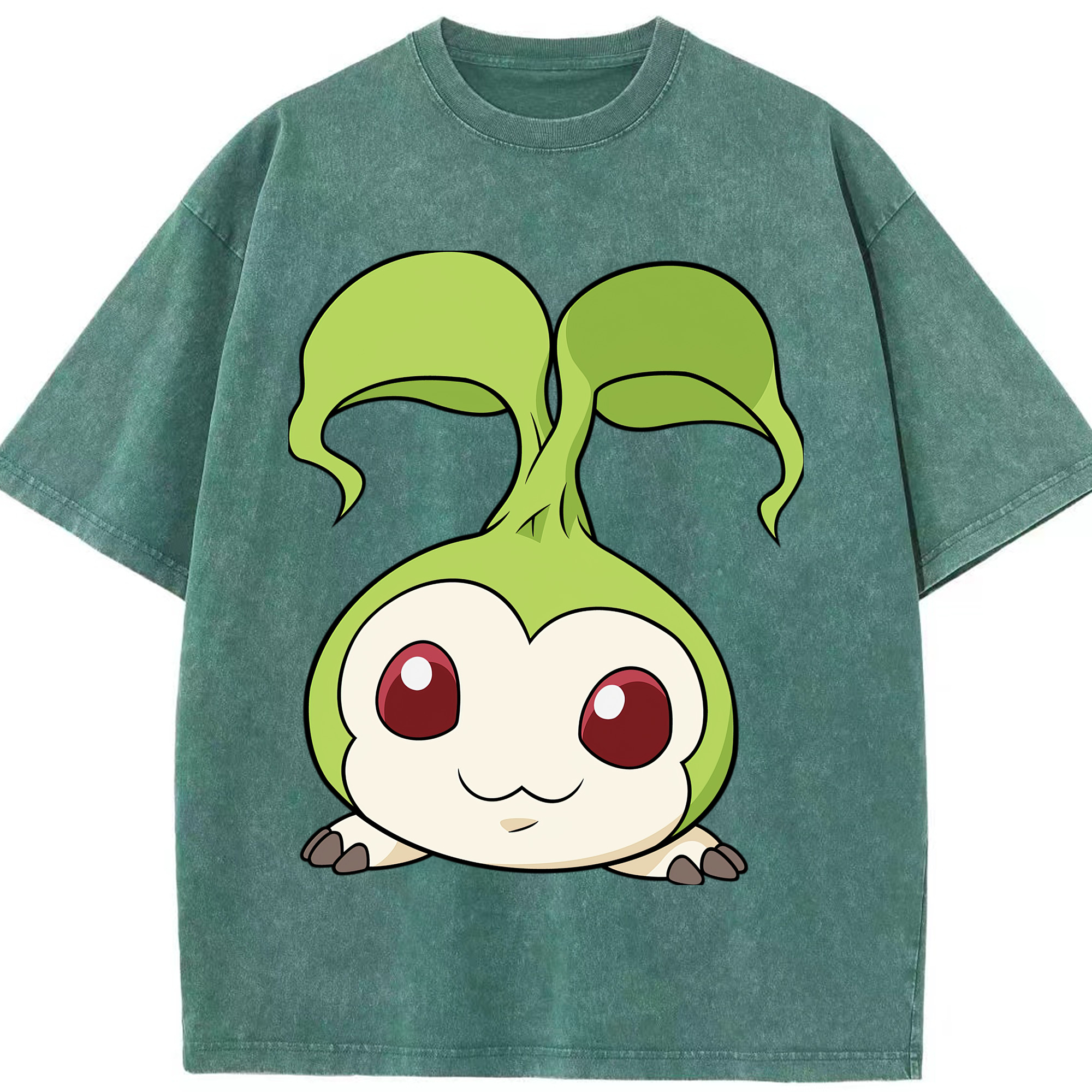 （画像用） Digimon デジタルモンスター/デジモン 綿100% ヴィンテージ風 半袖Tシャツ（フロントプリント）